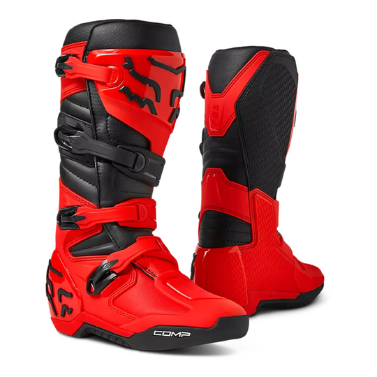 FOX COMP BOOT FLUORESCENT  RED
