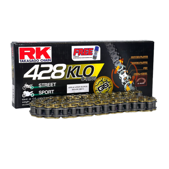 RK GOLD 428KLO (GS) O-RING CHAIN NT