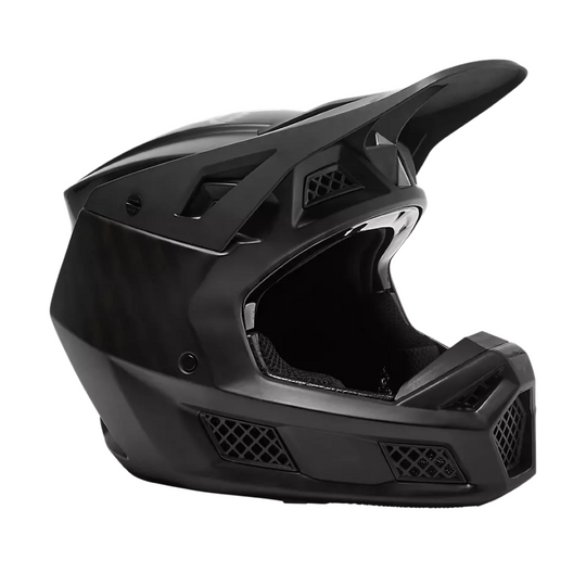 FOX V3 RS Black Carbon Helmet (2023)