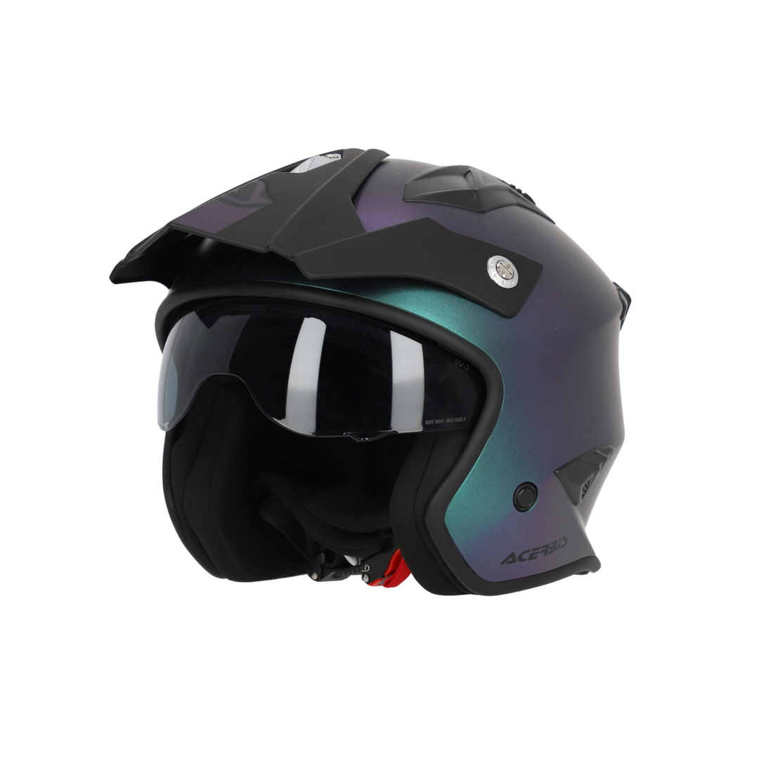 Acerbis Open Face Jet Aria Metallic Helmet ECE 22-06 Approved