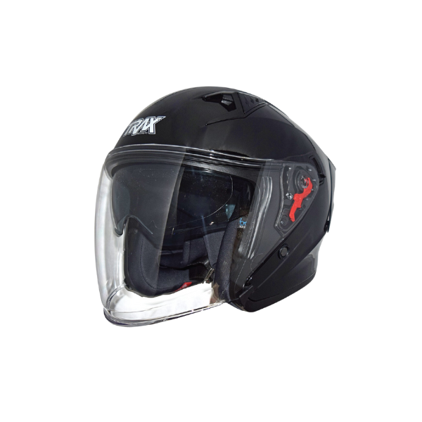 SMK N3 OPEN FACE HELMET GTJ DRING S01 WITH CLEAR VISOR MATT NARDO
