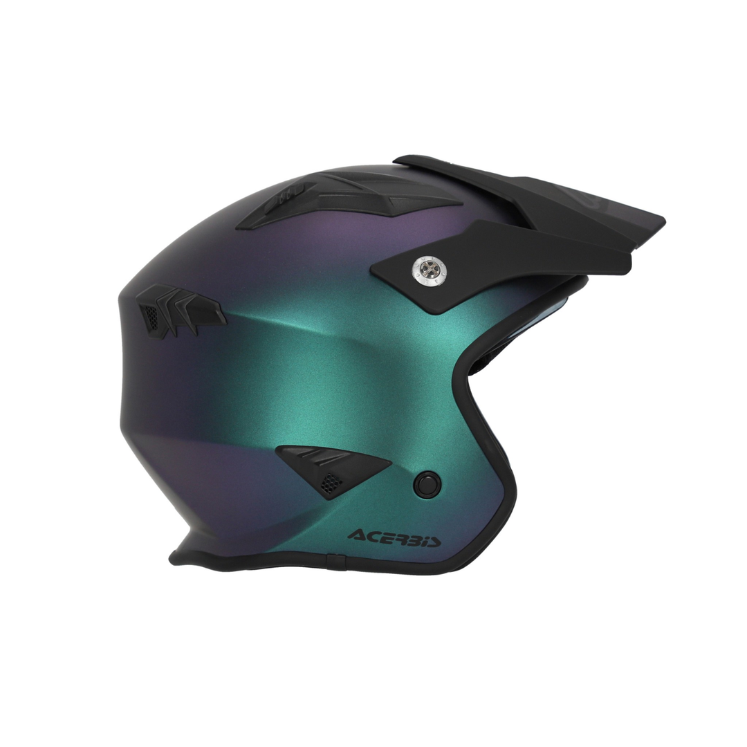 Acerbis Open Face Jet Aria Metallic Helmet ECE 22-06 Approved