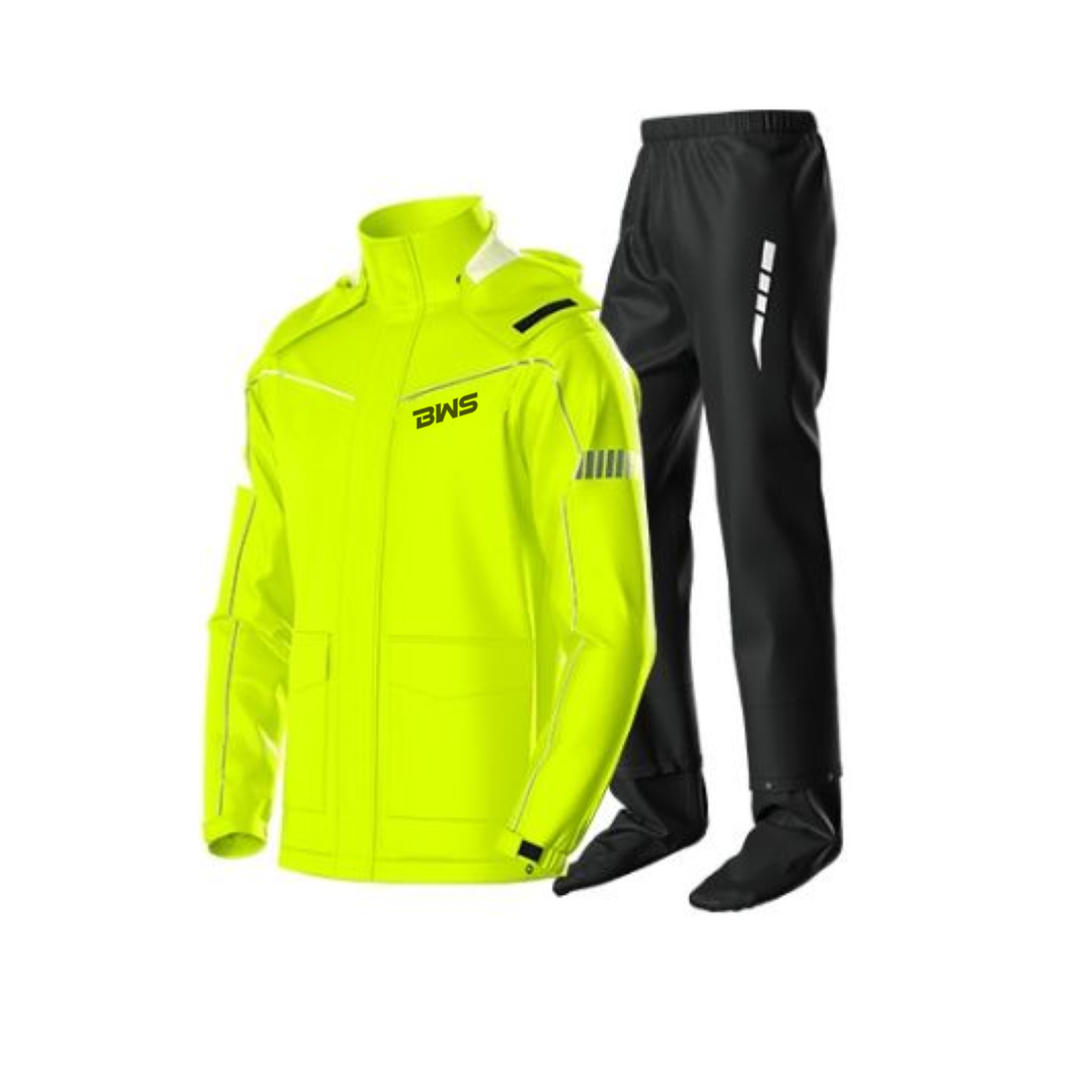 MOTOWOLF Unisex Premium Waterproof Raincoat With Shoe Cover, Removable Hoodie and Carry Pouch
