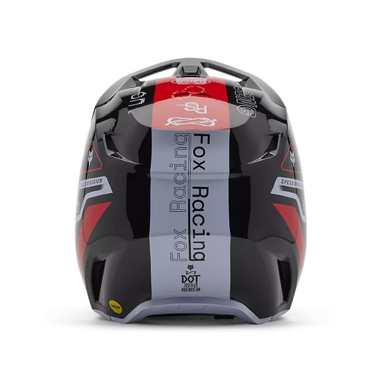 FOX-V1 Race Spec Helmet Fluorescent Red