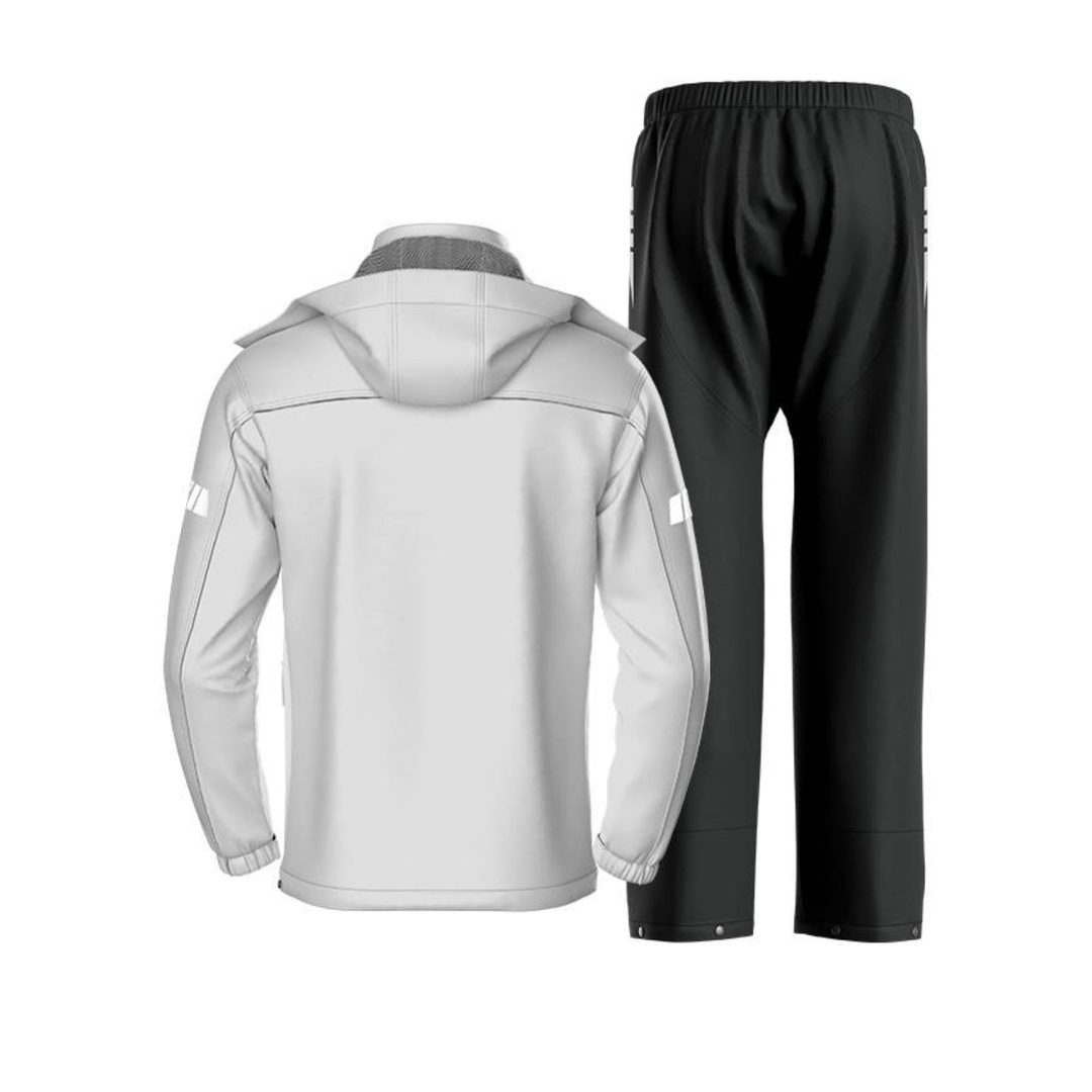 MOTOWOLF Unisex Premium Waterproof Raincoat With Shoe Cover, Removable Hoodie and Carry Pouch