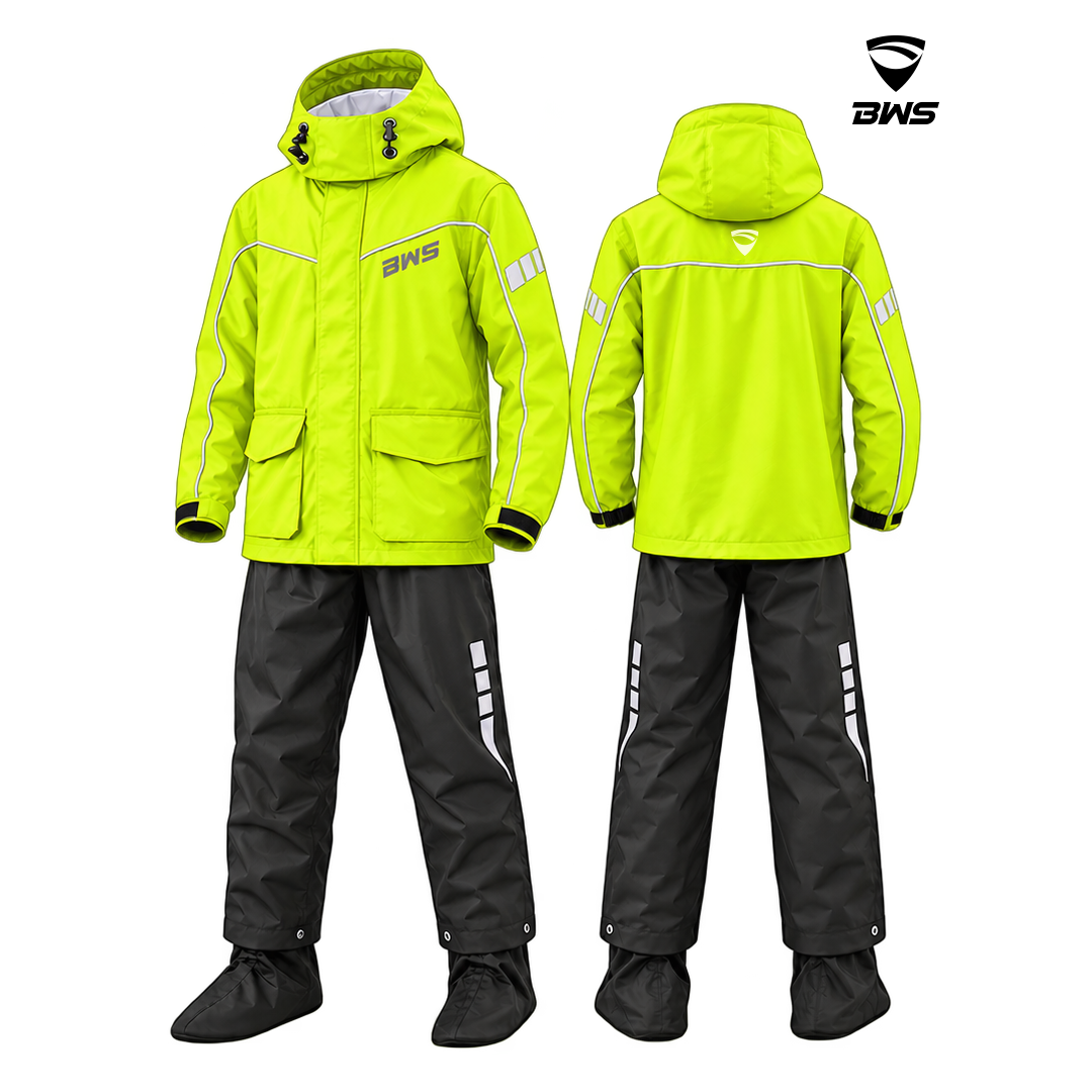 Elastic waist band and reflective design in the pants