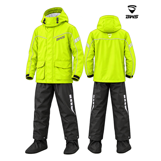 Elastic waist band and reflective design in the pants