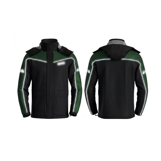 BWS Cycling Raincoat With Night Reflective Design