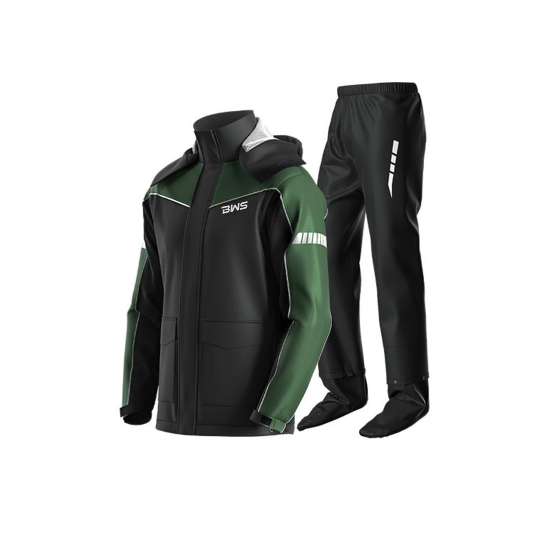 BWS raincoat set with detachable hood and shoe cover