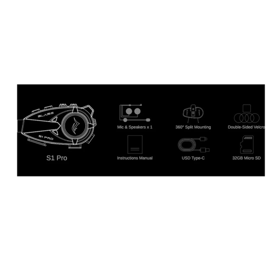 S1 Pro Dash Cam Package Include