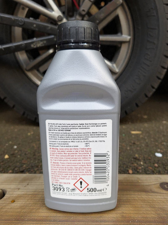 Brake fluid instructions 500ml