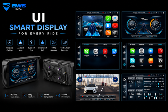 BWS CARPLAY MOTORCYCLE ENTERTAINMENT SYSTEM