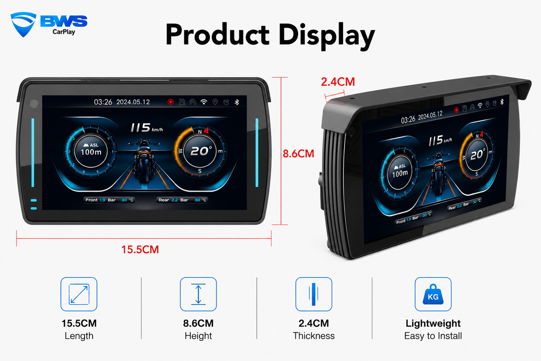 BWS CARPLAY MOTORCYCLE ENTERTAINMENT SYSTEM