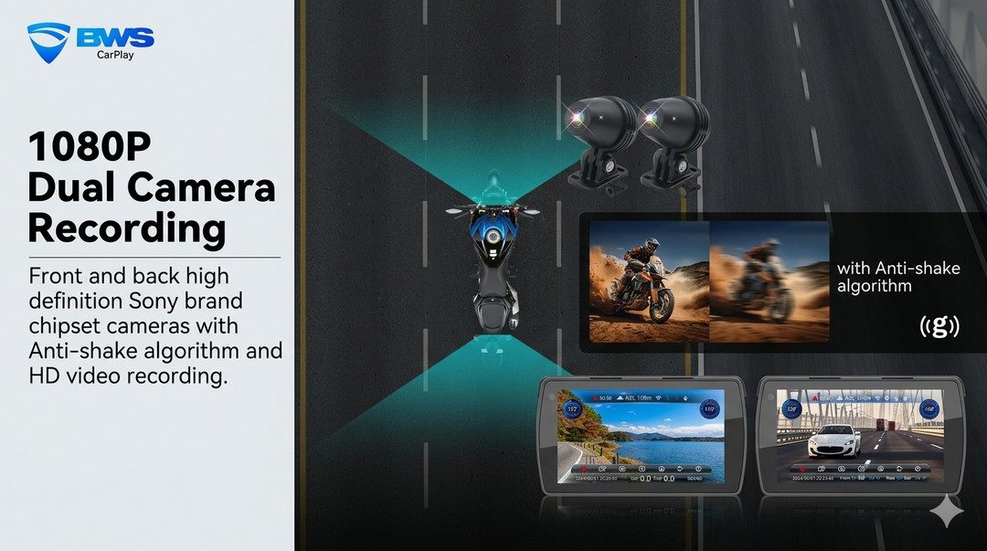 BWS CARPLAY MOTORCYCLE ENTERTAINMENT SYSTEM