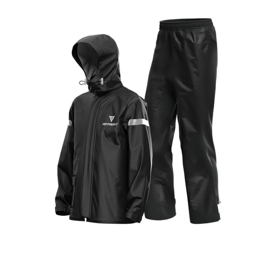 MOTOWOLF PREMIUM WATERPROOF MULTIS RAINCOAT WITH SHOE COVER AND CARRY POUCH