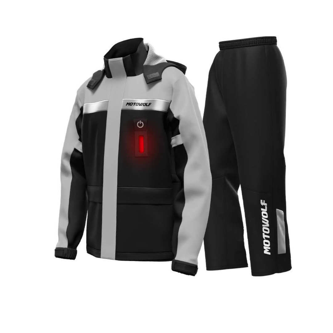 MOTOWOLF PREMIUM WATERPROOF MULTIS RAINCOAT WITH SHOE COVER AND CARRY POUCH