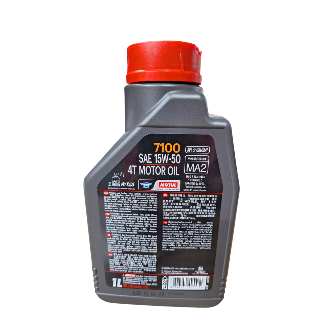 Motul 7100 15W50 Fully Synthetic Motor Oil 1L