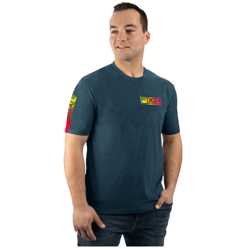 M HELIUM TECH SS JERSEY 22 STEEL HEATHER/HIVIS RASPBERRY