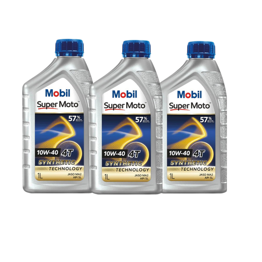 Mobil 4T 10W40 supreme performance engine oil of 3L pack