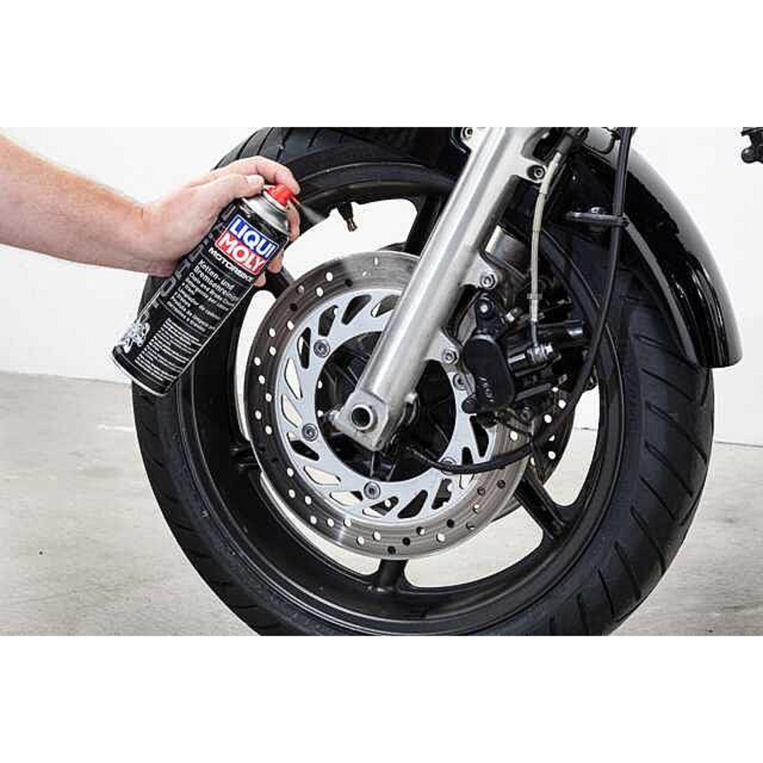 Motorbike chain and brake cleaner spray