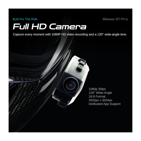 Full HD Camera Helmet Intercom 120 wide angle
