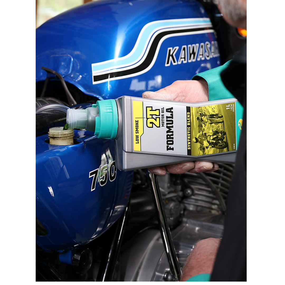 Motorex Formula 2T motor oil with low smoke