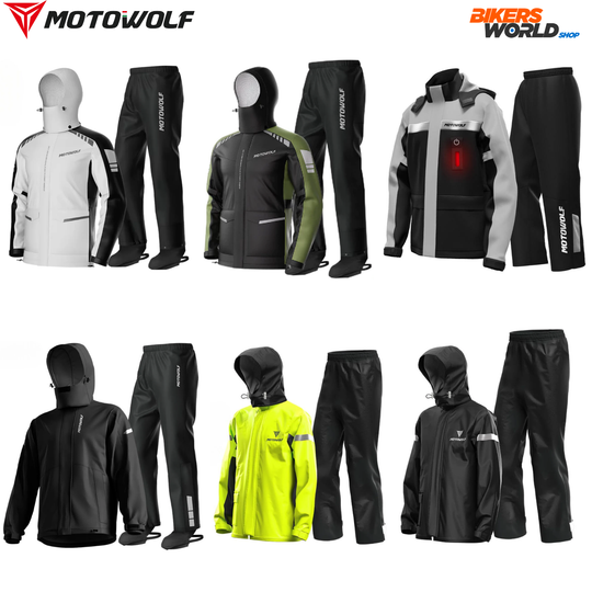 MOTOWOLF PREMIUM WATERPROOF MULTIS RAINCOAT WITH SHOE COVER AND CARRY POUCH