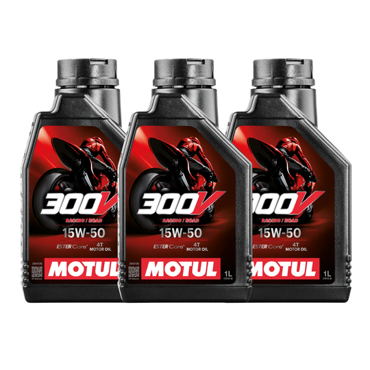 Motul 300V 4T 15W50 Fully Synthetic Motor Oil 3L pack