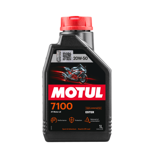 Motul 7100 20W50 4T Ester Based Tech Engine Oil 1L