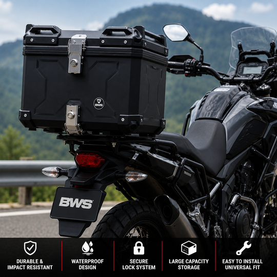 Universal fit motorcycle top box
