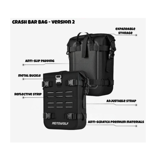 Motowolf Crash Bar Bag version 2