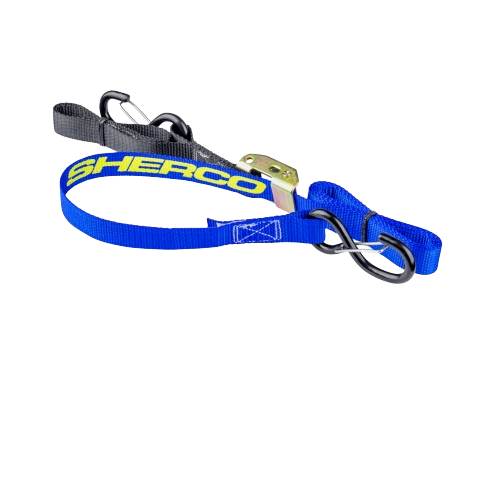 TIE DOWN STRAPS BLUE 35MM/WH