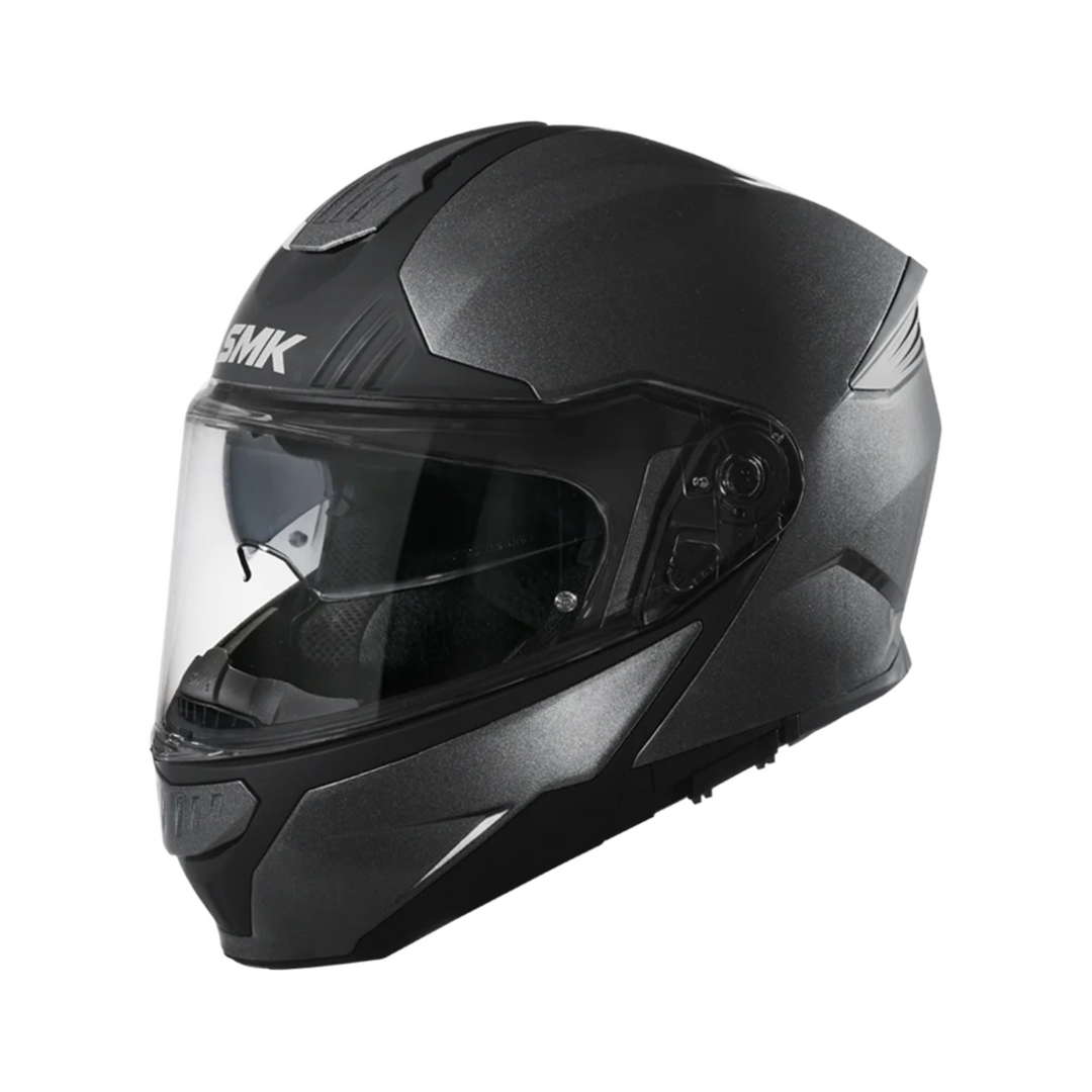 N1 FLIP UP HELMET SMK GULLWING S01 WITH CLEAR VISOR