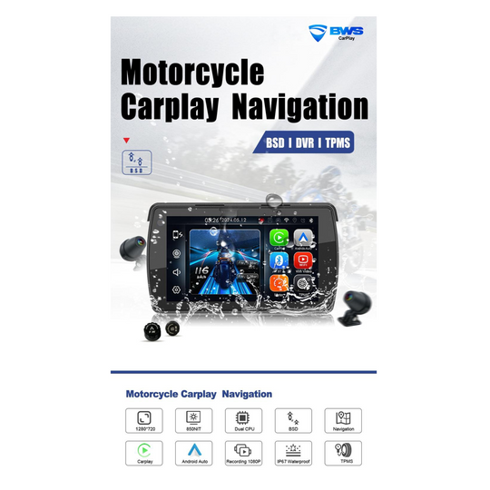 BWS CARPLAY MOTORCYCLE ENTERTAINMENT SYSTEM
