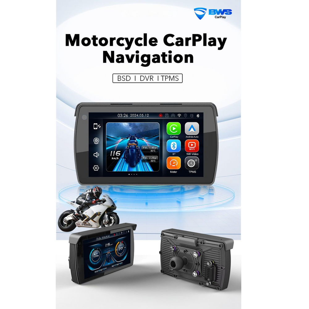 BWS CARPLAY MOTORCYCLE ENTERTAINMENT SYSTEM