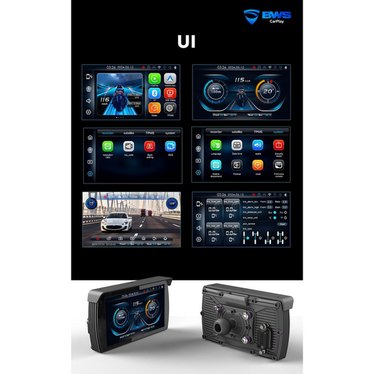 BWS CARPLAY MOTORCYCLE ENTERTAINMENT SYSTEM