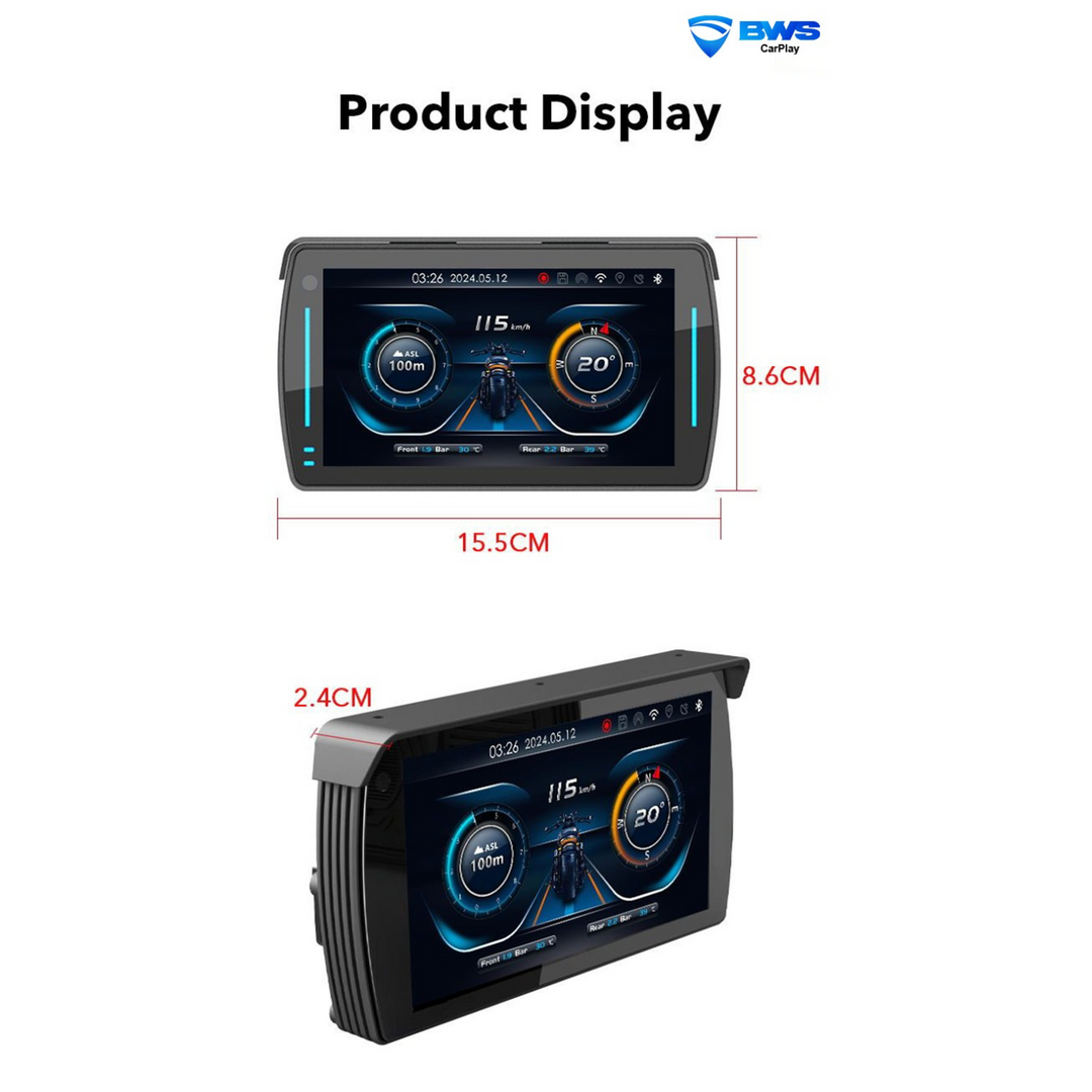 BWS CARPLAY MOTORCYCLE ENTERTAINMENT SYSTEM