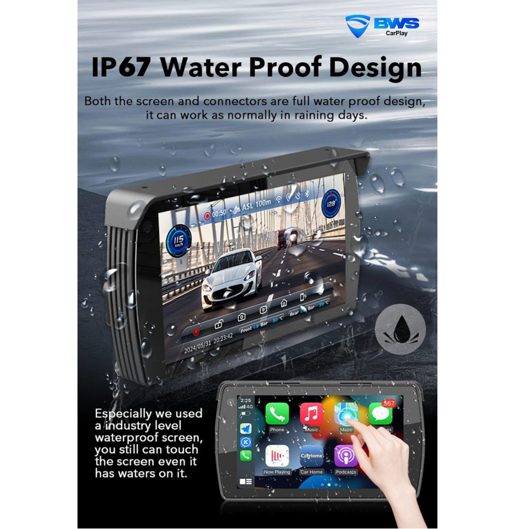 BWS CARPLAY MOTORCYCLE ENTERTAINMENT SYSTEM