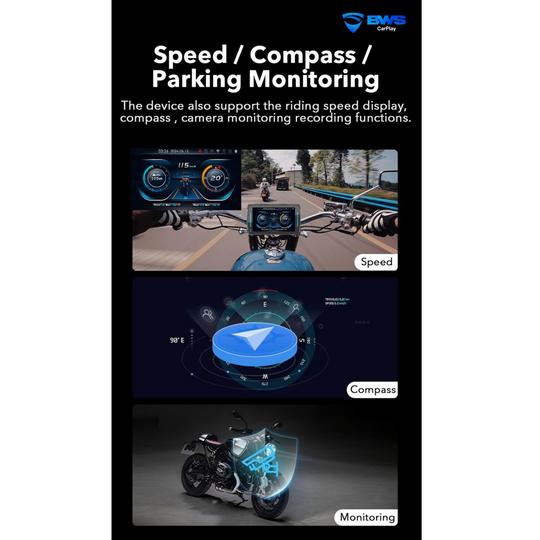BWS CARPLAY MOTORCYCLE ENTERTAINMENT SYSTEM