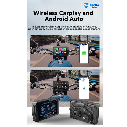 BWS CARPLAY MOTORCYCLE ENTERTAINMENT SYSTEM