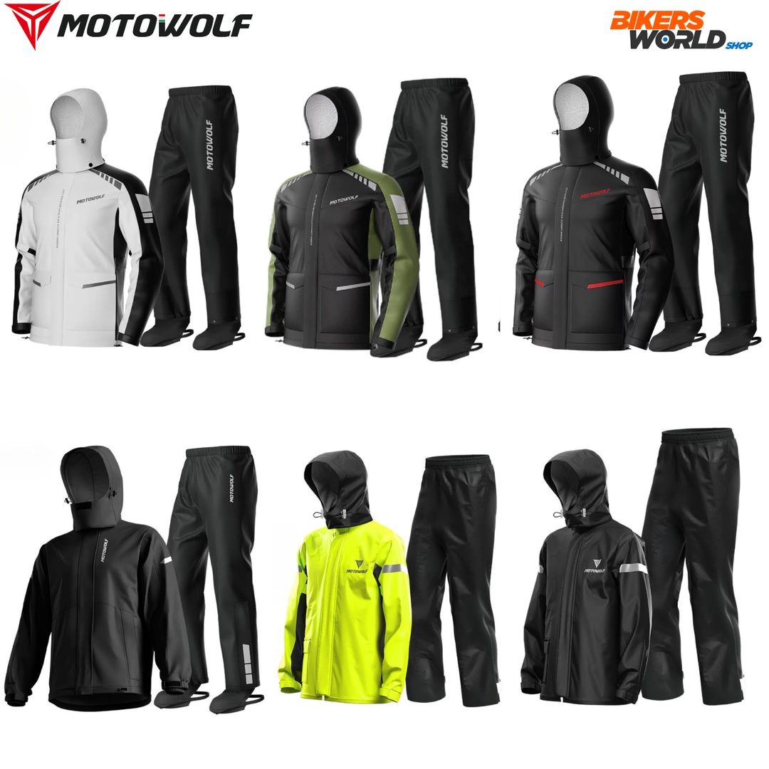 MOTOWOLF Unisex Waterproof & Windproof Multis Motorcycle Raincoat