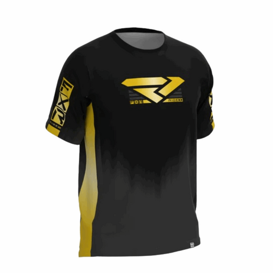 M PROFLEX UPF SS JERSEY 22 BLACK/GOLD