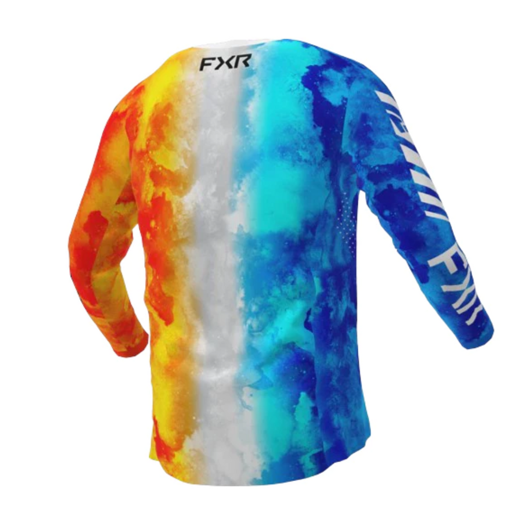 YTH PODIUM MX JERSEY 23 FIRE & ICE