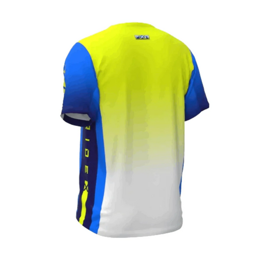 M PROFLEX UPF SS JERSEY 22 HIVIS FADE/BLUE FADE S