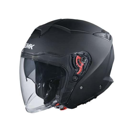 N1 OPEN FACE HELMET SMK GTJ S01 WITH CLEAR VISOR