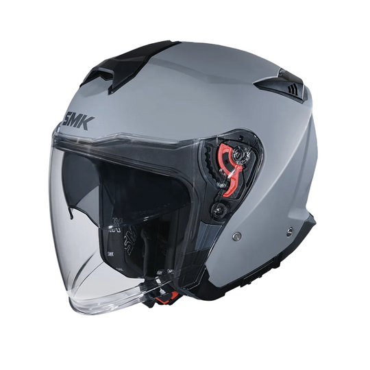 N1 OPEN FACE HELMET SMK GTJ S01 WITH CLEAR VISOR