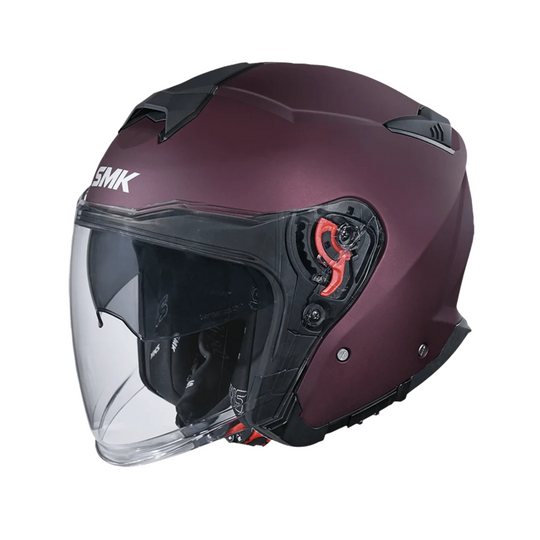 N1 OPEN FACE HELMET SMK GTJ S01 WITH CLEAR VISOR