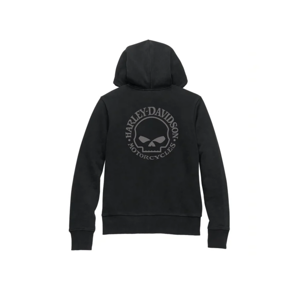 Women's Special Skull Zip Front Hoodie