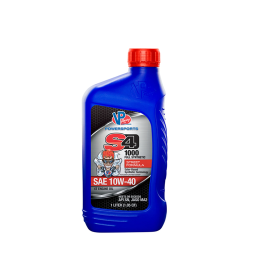 VP S4 1000 FOUR STROKE ENGINE OIL-FULL SYNTHETIC STREET FORMULA SAE 10W-40