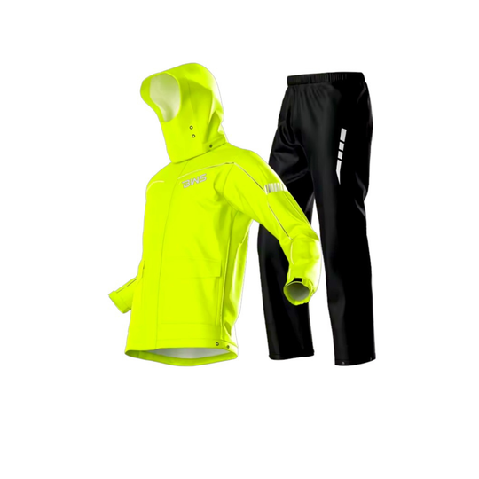 BWS motorcycle waterproof and Windproof raincoat set with shoe cover and carry pouch